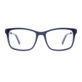 Armison - Square Blue Glasses for Men